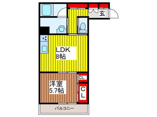 クレストタウン新都心の物件間取画像